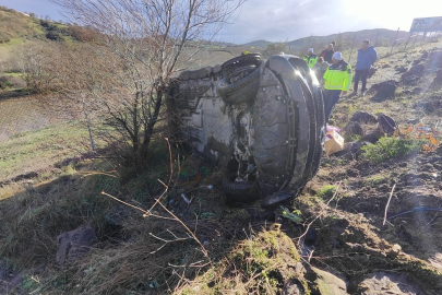 SUSURLUK’TA OTOYOLDA KORKUTAN KAZA