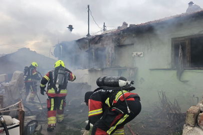 BANDIRMA’DA SOBA KAYNAKLI YANGIN