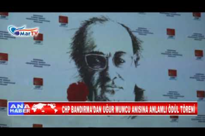 CHP BANDIRMA’DAN UĞUR MUMCU ANISINA ANLAMLI ÖDÜL TÖRENİ