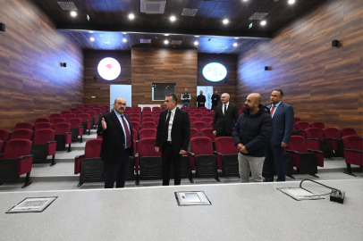 VALİ USTAOĞLU DSİ 25. BÖLGE MÜDÜRLÜĞÜ YENİ HİZMET BİNASI’NI İNCELEDİ