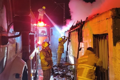 MANYAS’TA SAMANLIK YANGINI