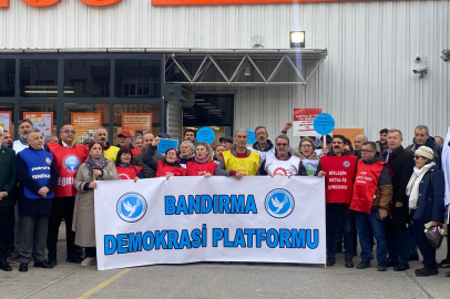 BANDIRMA’DA MİGROS DEPO İŞÇİLERİNE DESTEK