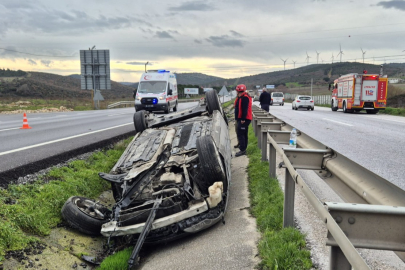 SUSURLUK’TA KAZA: 1 YARALI