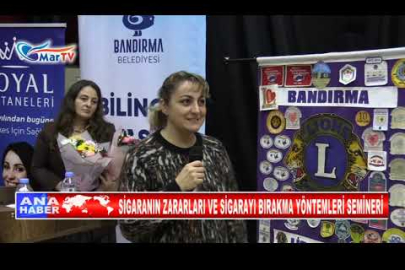 SİGARANIN ZARARLARI VE SİGARAYI BIRAKMA YÖNTEMLERİ SEMİNERİ