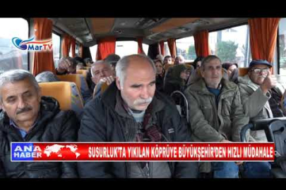 SUSURLUK’TA YIKILAN KÖPRÜYE BÜYÜKŞEHİR’DEN HIZLI MÜDAHALE