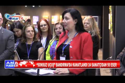 “SONSUZ UÇUŞ” BANDIRMA’DA KANATLANDI 24 SANATÇIDAN 50 ESER