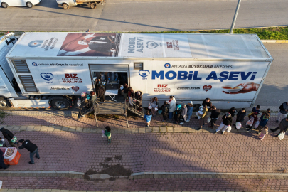 Antalya'da Mobil Aşevi Ramazan’da mahallelere ulaşıyor
