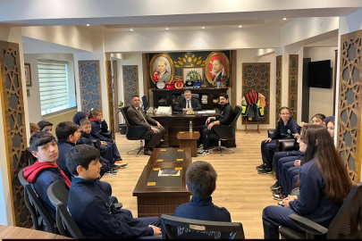 KEPSUT JUDO SPORCULARINDAN BAŞKANA MÜCADELE ÖNCESİ ZİYARET