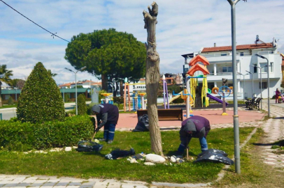 BURHANİYE’DE PARK VE YEŞİL ALANLARDA BAHAR MESAİSİ