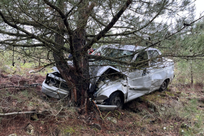 BALYA’DA KAZA: ARAÇ BOŞ HALDE BULUNDU