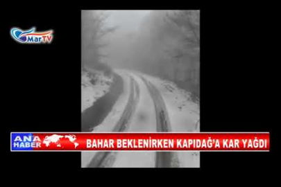 BAHARI BEKLERKEN KAR GELDİ