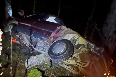 SINDIRGI’DA TEK TARAFLI KAZA: 1 YARALI