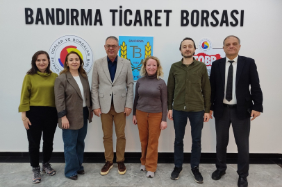 BÜYÜKŞEHİR VE BANDIRMA TİCARET BORSASI İŞ BİRLİĞİNİ GÖRÜŞTÜ