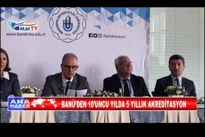 BANÜ’DEN 10’UNCU YILDA 5 YILLIK AKREDİTASYON