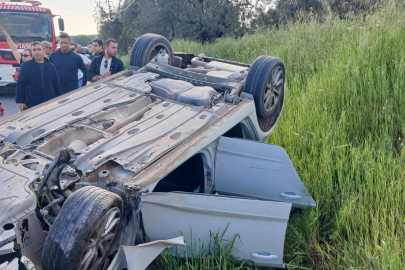 AYVALIK’TA TEK TARAFLI TRAFİK KAZASI