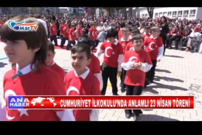 CUMHURİYET İLKOKULU’NDA ANLAMLI 23 NİSAN TÖRENİ
