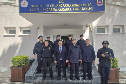 KAYMAKAM GÜLEN’DEN JANDARMAYA ZİYARET