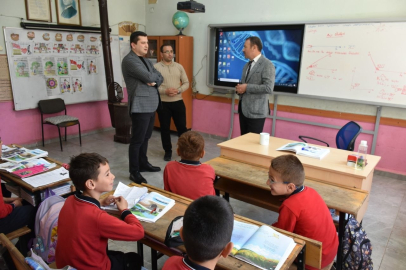 KAYMAKAM ATAR YÜREKLİ İLKOKULU'NDA MİNİKLERLE BULUŞTU