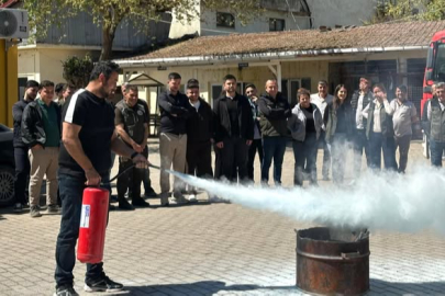 SINDIRGI’DA ORMAN PERSONELİNE KAPALI ALAN YANGINLARI EĞİTİMİ