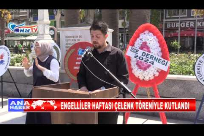 ENGELLİLER HAFTASI ÇELENK TÖRENİYLE KUTLANDI