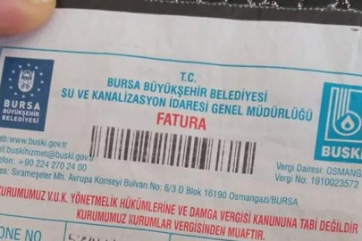 Bursa'da su faturaları 1 Haziran'da hafifliyor!