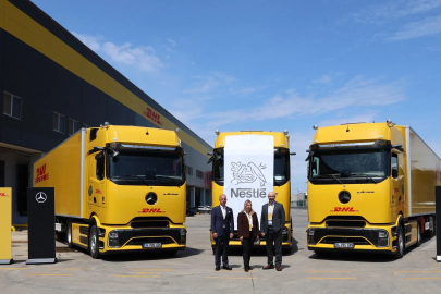 DHL Supply Chain Türkiye, Nestlé Türkiye ve Mercedes-Benz Türk’ten Elektrikli Tır Hamlesi