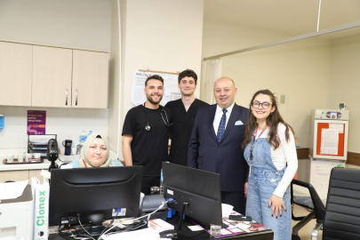 BAŞKAN PALAZ’DAN BAYRAMDA SAĞLIK ÇALIŞANLARINA ZİYARET