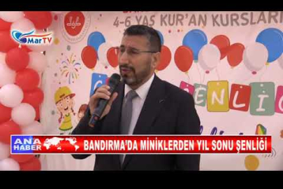 BANDIRMA’DA MİNİKLERDEN YIL SONU ŞENLİĞİ