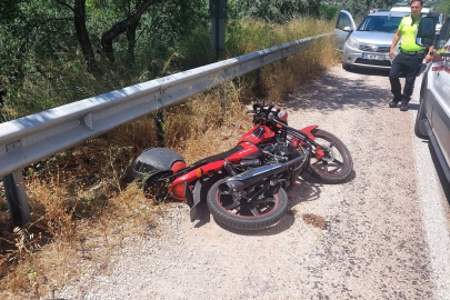 ERDEK-BANDIRMA YOLUNDA MOTOSİKLET KAZASI