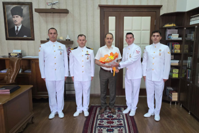 SAHİL GÜVENLİK'TEN KAYMAKAM AKSAKAL'A ZİYARET